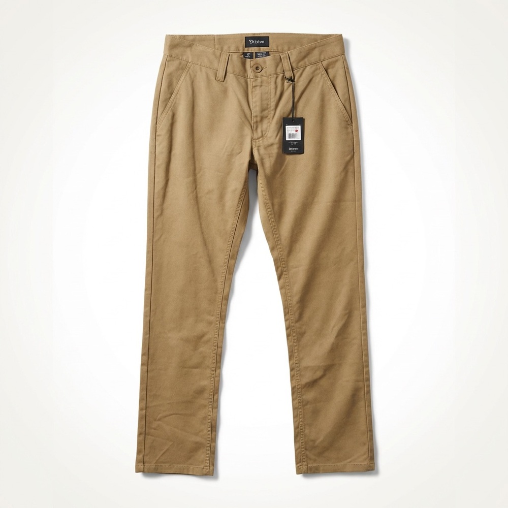 Brixton Khaki Chino Pants for Men